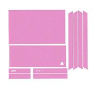 Sticker Autocollant Aspect Carbone 3D Skin pour PlayStation 4 PS4 Rouge Rose
