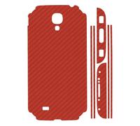 Sticker Autocollant Aspect Carbone 3d Skin Pour Samsung Galaxy S4 I9500 Vert