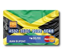 Sticker Autocollant Carte Bancaire - Drapeau Jamaïque - COPPIA - Démarquez-vous en personnalisant votre Carte Bancaire à petit prix - Fabrication Française