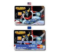Sticker Autocollant Carte Bancaire - Geek Goldorak - COPPIA - Démarquez-vous en personnalisant votre Carte Bancaire à petit prix - Fabrication Française (Format US)