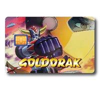 Sticker Autocollant Carte Bancaire - Goldorak 3 - COPPIA - Démarquez-vous en personnalisant votre Carte Bancaire à petit prix - Fabrication Française (Format US) (Format US)