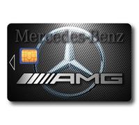Sticker Autocollant Carte Bancaire - Mercedes Benz AMG - COPPIA - Démarquez-vous en personnalisant votre Carte Bancaire à petit prix - Fabrication Française (Format US) (Format US)