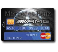 Sticker Autocollant Carte Bancaire - Mercedes Benz AMG - COPPIA - Démarquez-vous en personnalisant votre Carte Bancaire à petit prix - Fabrication Française (Format US) (Format europe)