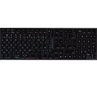 Sticker Autocollant Clavier Mac QWERTY English + AZERTY Français Noir 11mm*13mm