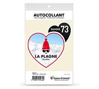 Sticker autocollant Coeur J'aime la Savoie - La Plagne