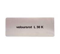 Sticker autocollant couleur "veloursrot L30K" pour Volkswagen Coccinelle