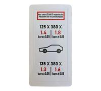 Sticker autocollant de pression des pneus pour Citroën Méhari