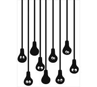 Sticker autocollant décoratif 48x68cm - Yeux BD, ampoule pour décorer votre intérieur !