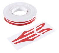 Sticker Autocollant Décoration Adhésif 12mm bande Ruban Vinyle Pour Voiture Auto Rouge