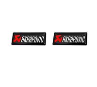 Sticker Autocollant en Aluminium résistant à la Chaleur for Moto de Silencieux d'échappement akrapovic (Color : 2pcs 3CM Resin)