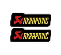 Sticker Autocollant en Aluminium résistant à la Chaleur for Moto de Silencieux d'échappement akrapovic (Color : 2pcs SDK077)