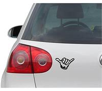 Sticker autocollant JDM Découpé à la découpe pour surf de la plage de HAWAII - Noir - 139 mm x 88 mm