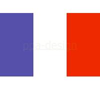 Sticker Autocollant Mural Drapeau France- SRPA0048 (20x13cm)
