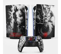 Sticker Autocollant pour la Console PS5, Accessoire pour la PS5 Jeux vidéo, Covering décoration Manga pour la Console PS5 (Dragon, Standard Digitale + 1 Manette)