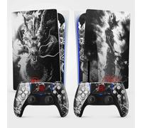 Sticker Autocollant Pour La Console Ps5, Accessoire Pour La Ps5 Jeux Vidéo, Covering Décoration Manga Pour La Console Ps5 (Dragon, Standard Disque + 2 Manettes)[Hdm5233671]