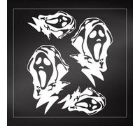 Sticker Autocollant Prédécoupé - 4r Quattroerre.It - Cri - Blanc - 13.5 X 16 Cm - 2 Pièces
