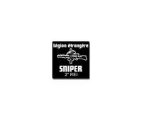 Sticker Autocollant - Sniper Légion Étrangère 2rei franc-tireur fr 7 x 7 cm # a4198