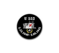 Sticker Autocollant - U 552 Tour U-Boot Typ VII C. 1940 diable rouge 7 x 7 cm # A945