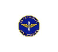 Sticker Autocollant - United States Army US Army Aviation fort Rucker Alabama Aviation pionnier Forces armées États-Unis armoiries insigne Militaire emblème 7 x 7 cm # A2170