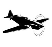 Sticker Avion en plein vol design