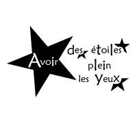 Sticker Avoir des étoiles plein les yeux