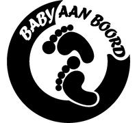 Sticker Baby aan boord et pieds