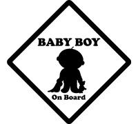 Sticker Baby boy on board
