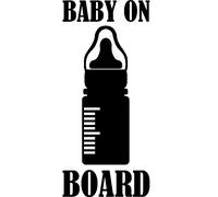 Sticker Baby on board Design biberon