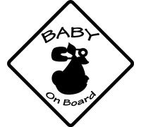 Sticker Baby on board Design couche bébé