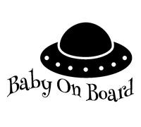 Sticker Baby on board Design OVNI