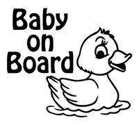 Sticker Baby on board et petit canard