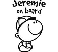 Sticker Baby on board Personnalisable garçon