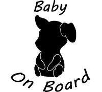 Sticker Baby on board Silhouette Petit cochon