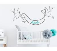 Sticker Banderole Hirondelles - Nombreuses tailles et couleurs disponibles