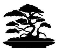 Sticker bansaï d'Asie du sud