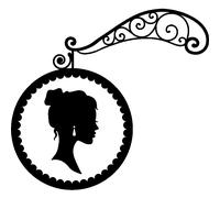 Sticker Baroque et portrait d'une femme