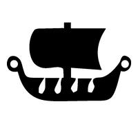 Sticker Bâteau viking