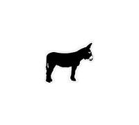 sticker baudet du poitou âne autocollant adhésif sticker logo 86 - Taille : 8 cm