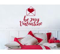 Sticker Be My Valentine - Nombreuses tailles et couleurs disponibles