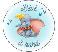 Sticker Bébé à Bord - Bébé Dumbo