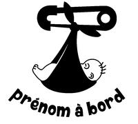 Sticker Bébé à bord personnalisable dans son landau