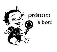 Sticker Bébé à bord personnalisé si joueur