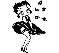 Sticker Betty Boop au printemps