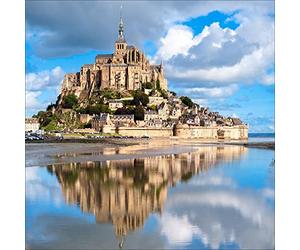 Sticker boites aux Lettres déco Mont Saint Michel 30x30cm