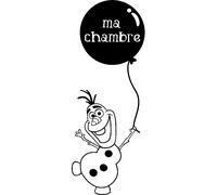 Sticker Bonhomme de neige avec un ballon - ma chambre
