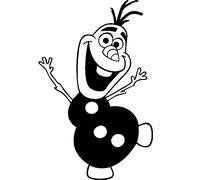 Sticker Bonhomme de neige dansant