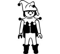 Sticker bonhomme lego comique