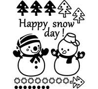 Sticker Bonhommes de neige heureux