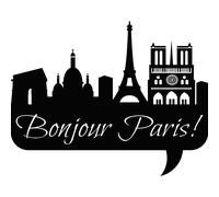 Sticker Bonjour Paris!