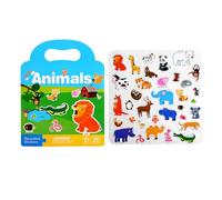 Sticker Book - Kit d'activités d'apprentissage, tapis de développement des compétences | Jouet éducatif interactif préscolaire, collection d'autocollants réutilisables pour tout-petits, outils